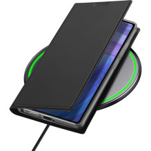 DUX DUCIS SKIN PRO piniginės dėklas, skirtas SAMSUNG S25 Ultra, juodas