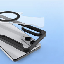 DUX DUCIS piniginės dėklas SKIN X PRO, suderinamas su „MagSafe“, skirtas SAMSUNG S25 Edge, juodas DUX DUCIS piniginės dėklas SKIN X PRO, suderinamas su „MagSafe“, skirtas SAMSUNG S25 Edge, juodas