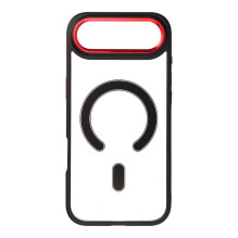 Case for iPhone 17 AIR Color Edge Mag Cover compatible with MagSafe black-red Case for iPhone 17 AIR Color Edge Mag Cover compatible with MagSafe black-red