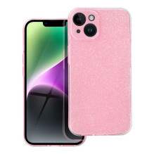 iPhone 14 dėklas, skaidrus, 2 mm, mirksinčios rožinės spalvos iPhone 14 dėklas, skaidrus, 2 mm, mirksinčios rožinės spalvos