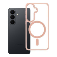 „Samsung S26 Color Edge Mag Cover“ dėklas, suderinamas su „MagSafe“, rožinis