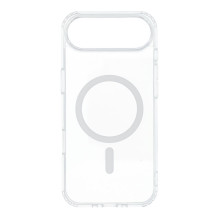 „iPhone 17 AIR“ „Drop Glue“ spalvotas žiedinis „Mag“ dėklas, suderinamas su „MagSafe“, baltas