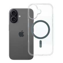 Case for iPhone 17 Drop Glue Colorful Ring Mag Cover compatible with MagSafe grey