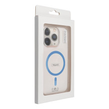 Case for iPhone 17 AIR Drop Glue Colorful Ring Mag Cover compatible with MagSafe light blue