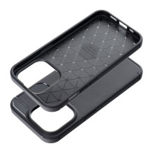 „iPhone 15 PRO“ anglies pluošto dėklas, aukščiausios kokybės, juodas „iPhone 15 PRO“ anglies pluošto dėklas, aukščiausios kokybės, juodas