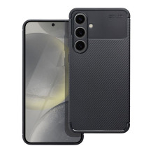 „Samsung S24 PLUS“ anglies pluošto, aukščiausios kokybės, juodos spalvos dėklas
