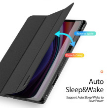 DUX DUCIS case DOMO foldable with pencil storage for SAMSUNG Tab S10 Plus / S9 Plus / S9FE Plus black DUX DUCIS case DOMO foldable with pencil storage for SAMSUNG Tab S10 Plus / S9 Plus / S9FE Plus black