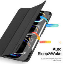 DUX DUCIS case DOMO foldable with pencil storage for iPad Pro 13 (2024) black DUX DUCIS case DOMO foldable with pencil storage for iPad Pro 13 (2024) black