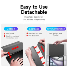 DUX DUCIS case MAGI with pencil storage for iPad Air 13 (2024) black DUX DUCIS case MAGI with pencil storage for iPad Air 13 (2024) black