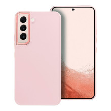 „Samsung S22 Frame“ dėklas, miltelinės rožinės spalvos