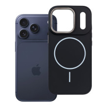Case for iPhone 17 PRO Frame Mag Cover compatible with MagSafe black