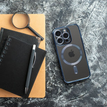 Case for Samsung A57 Electro Mag Cover compatible with MagSafe titanium blue