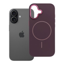 „iPhone 17 Frame Mag Cover“ dėklas, suderinamas su „MagSafe“, violetinis