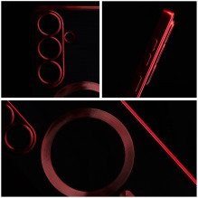 Case for Samsung S26 Electro Mag Cover compatible with MagSafe red Case for Samsung S26 Electro Mag Cover compatible with MagSafe red