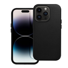 Case for Samsung S25 PLUS Leather Mag Cover compatible with MagSafe black Case for Samsung S25 PLUS Leather Mag Cover compatible with MagSafe black