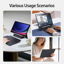 DUX DUCIS case DK foldable with Wireless Keyboard for SAMSUNG Tab S9 / S9FE / S10FE black DUX DUCIS case DK foldable with Wireless Keyboard for SAMSUNG Tab S9 / S9FE / S10FE black
