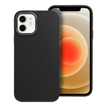 iPhone 12 / 12 PRO dėklas su rėmeliu, juodas
