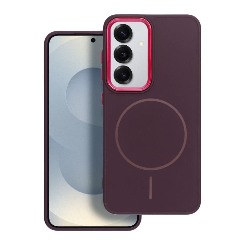 „Samsung A17 Frame Mag Cover“ dėklas, suderinamas su „MagSafe“, violetinis