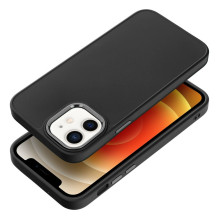 iPhone 12 / 12 PRO dėklas su rėmeliu, juodas