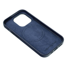 Case for Samsung S25 PLUS Leather Mag Cover compatible with MagSafe blue Case for Samsung S25 PLUS Leather Mag Cover compatible with MagSafe blue