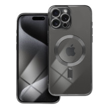 iPhone 15 PRO MAX dėklas, Electro Mag Cover, suderinamas su MagSafe, juodas