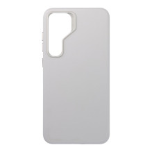 Case for Samsung S25 PLUS Leather Mag Cover compatible with MagSafe gray