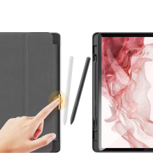 DUX DUCIS DOMO sulankstomas dėklas su pieštuko dėklu, skirtas SAMSUNG Tab S9, juodas DUX DUCIS DOMO sulankstomas dėklas su pieštuko dėklu, skirtas SAMSUNG Tab S9, juodas