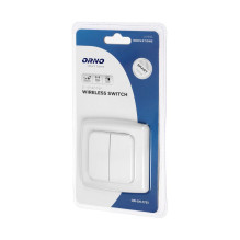 Switch with 2 channels and radio transmitter, used for wireless control of flush-mounted switches and sockets (OR-SH-175 Switch with 2 channels and radio transmitter, used for wireless control of flush-mounted switches and sockets (OR-SH-175