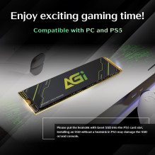 SSD, AGI, 600xTBW rating, MTBF 1600000 h, Read speed 4700 MB / s, Write speed 2800 MB / s, NVMe Yes, PCI Express 4.0, M.