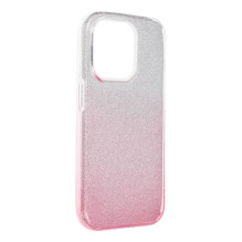 Case for iPhone 15 PRO Shining transparent pink