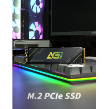 SSD, AGI, 600xTBW rating, MTBF 1600000 h, Read speed 4700 MB / s, Write speed 2800 MB / s, NVMe Yes, PCI Express 4.0, M.
