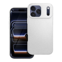 iPhone 17 PRO MAX dėklas, blizgantis sidabras