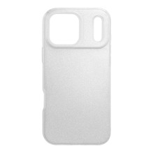 iPhone 17 PRO MAX dėklas, blizgantis sidabras