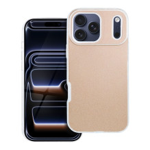 iPhone 17 PRO MAX dėklas, spindintis auksas