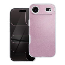 iPhone 17 AIR dėklas, spindinčios rožinės spalvos