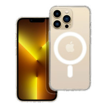 „iPhone 13 PRO“ dėklas, skaidrus „Mag Cover“ (STR), suderinamas su „MagSafe“ permatomu dėklu „iPhone 13 PRO“ dėklas, skaidrus „Mag Cover“ (STR), suderinamas su „MagSafe“ permatomu dėklu