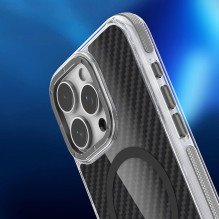 Case for iPhone 17 PRO Fiber compatible with MagSafe gray Case for iPhone 17 PRO Fiber compatible with MagSafe gray