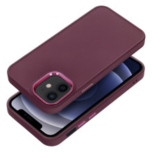 iPhone 12 MINI dėklas su rėmeliu, violetinis