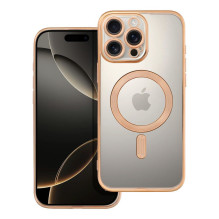 Case for iPhone 16 PRO MAX Electro Mag Cover compatible with MagSafe gold Case for iPhone 16 PRO MAX Electro Mag Cover compatible with MagSafe gold