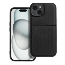 iPhone 15 dėklas, kilnus, juodas iPhone 15 dėklas, kilnus, juodas