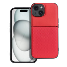 iPhone 15 dėklas, kilnus raudonas