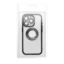 iPhone 17 dėklas, juodas, glamūrinis