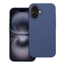 iPhone 16 silikoninis dėklas, mėlynas iPhone 16 silikoninis dėklas, mėlynas