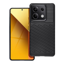 „Xiaomi Redmi Note 13 5G“ dėklas, juodas, perkūno spalvos „Xiaomi Redmi Note 13 5G“ dėklas, juodas, perkūno spalvos