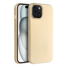 „iPhone 15“ dėklas, metalinio aukso spalvos