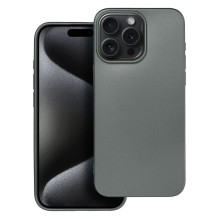 iPhone 15 PRO MAX dėklas, metalinės pilkos spalvos