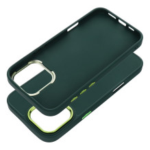 iPhone 16 PRO MAX dėklas su rėmeliu, žalias iPhone 16 PRO MAX dėklas su rėmeliu, žalias