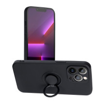 iPhone 12 PRO MAX silikoninis žiedas, juodas