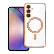 „Samsung A54 Electro Mag“ dėklas, suderinamas su „MagSafe“ auksu
