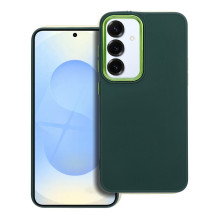 Samsung S25 Frame dėklas, žalias